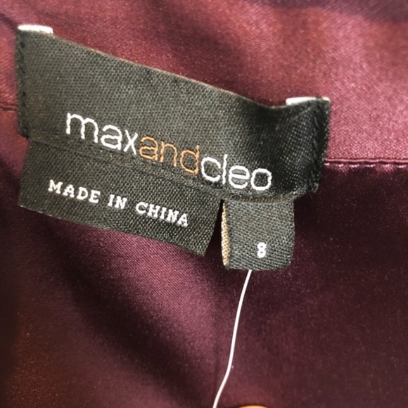 NWT | Max & Cleo | Satin Dress - Picture 6 of 8